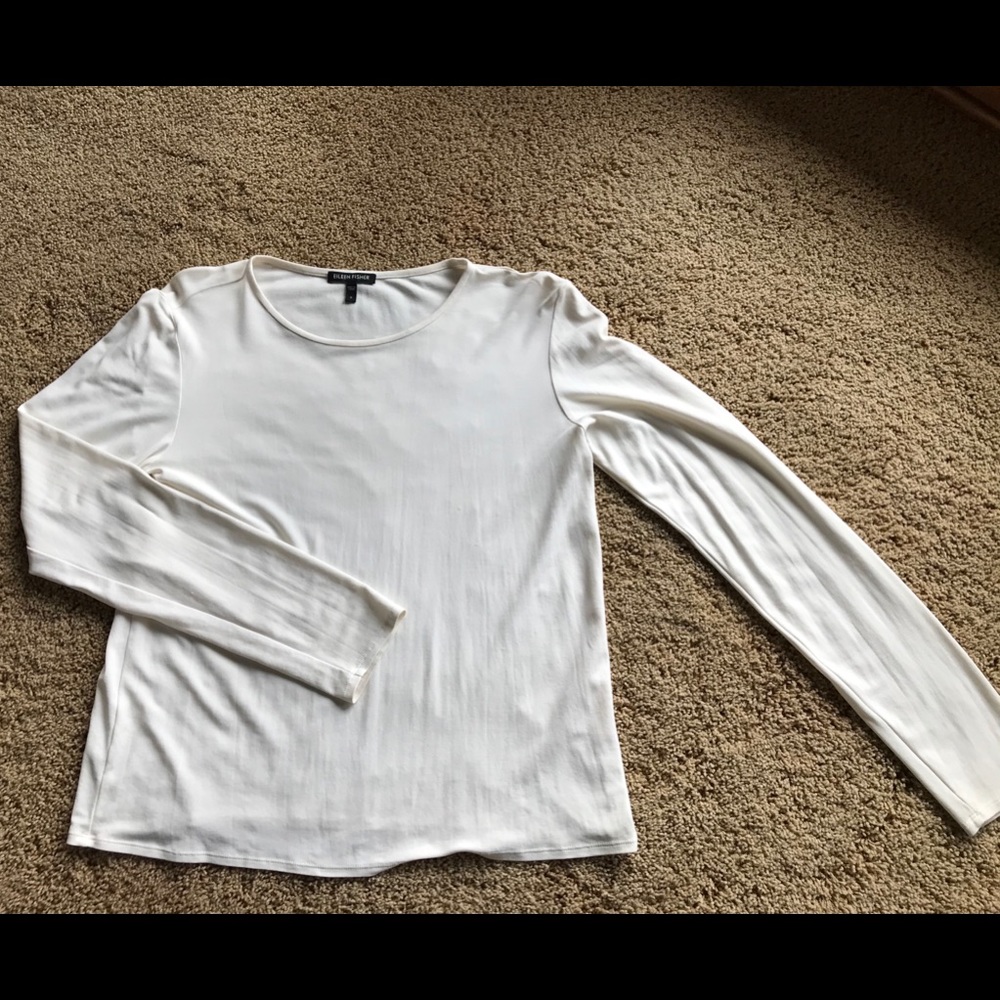 Eileen Fisher Layering Tee 100% Silk